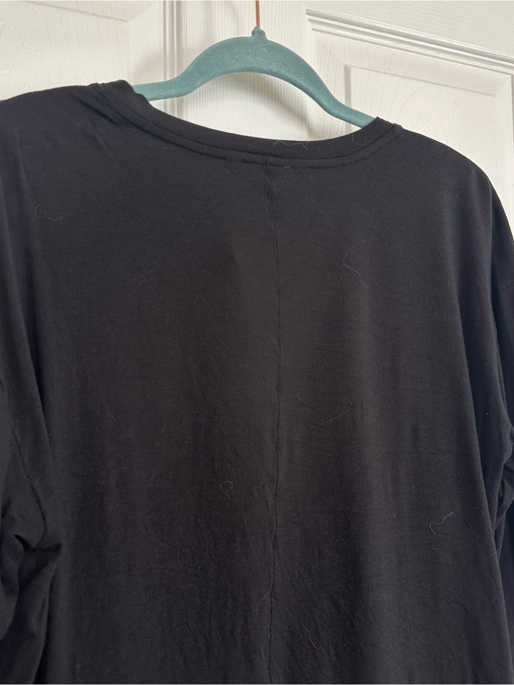 Athleta Canyon Henley Top Lightweight Cropped Black Long-Sleeve - Picture 8 of 8